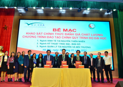 Bế mạc khảo sát chính thức đánh giá chất lượng 3 chương trình đào tạo của Trường Đại học Tài nguyên và Môi trường Hà Nội